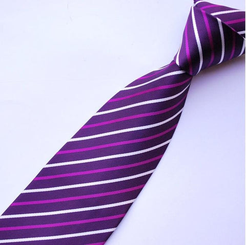 Purple Stripe Tie