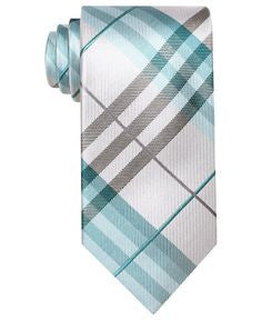 Perry Ellis Wooster Plaid Skinny Tie