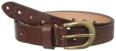 Fossil Floral Emboss Belt