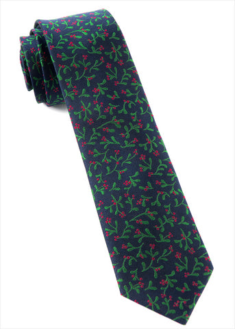 Navy Christmas Tie