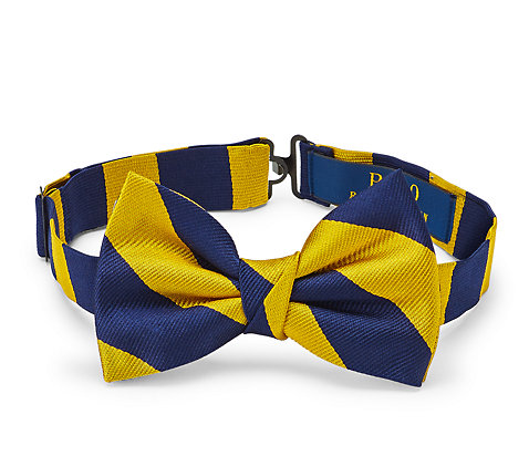 POLO STRIPED SILK REPP BOW TIE