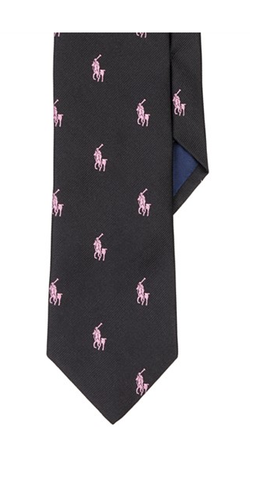 Polo Ralph Lauren Pink Pony Silk Repp Tie